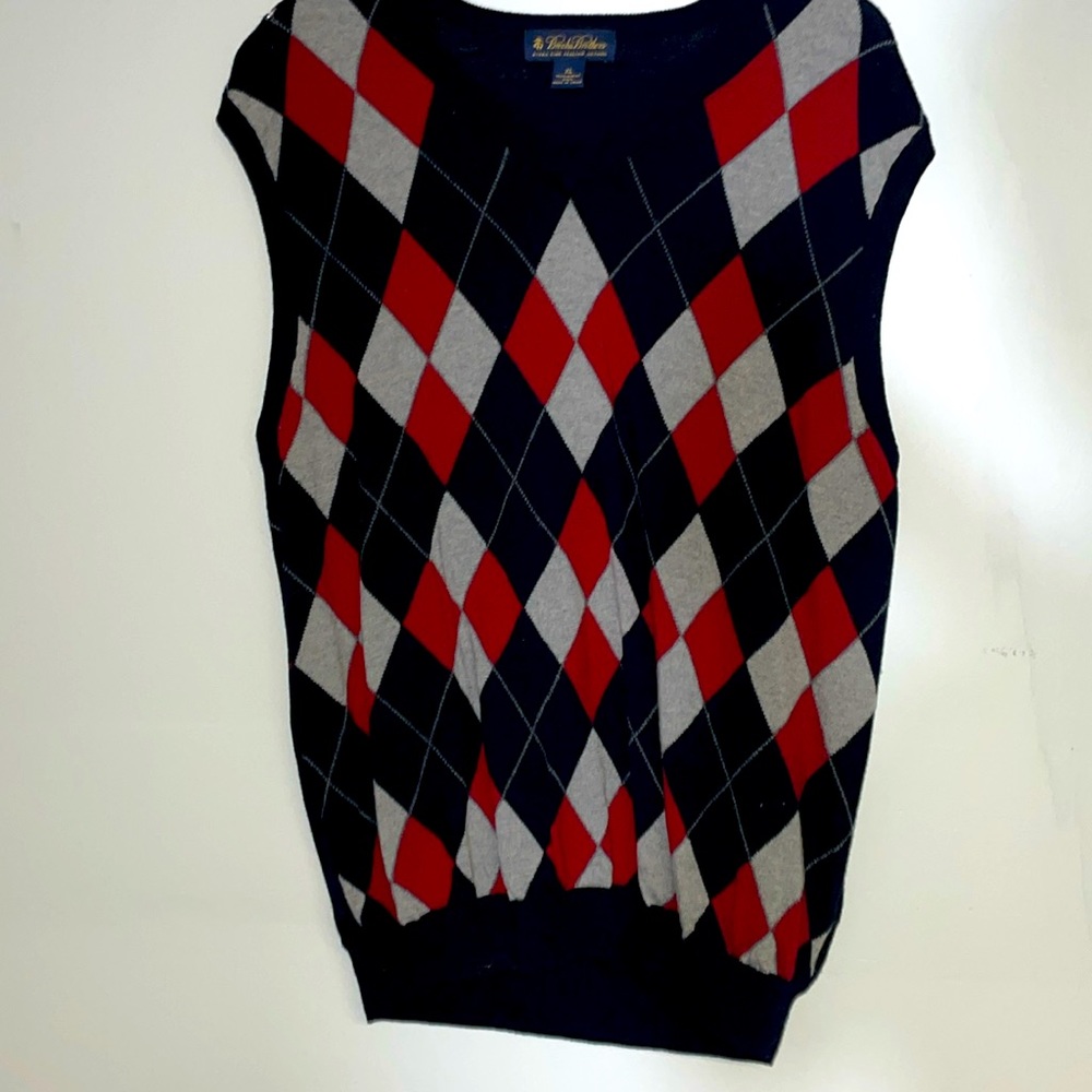 Nice red and grey Brooks Brothers Sweater Vest XL